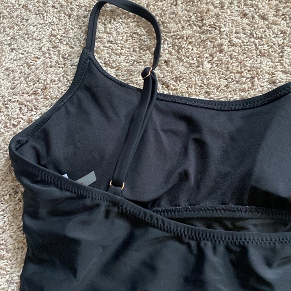 Shade and Shore Mesh Front Medium Coverage One Piece Swimsuit size XL Black - Picture 11 of 11